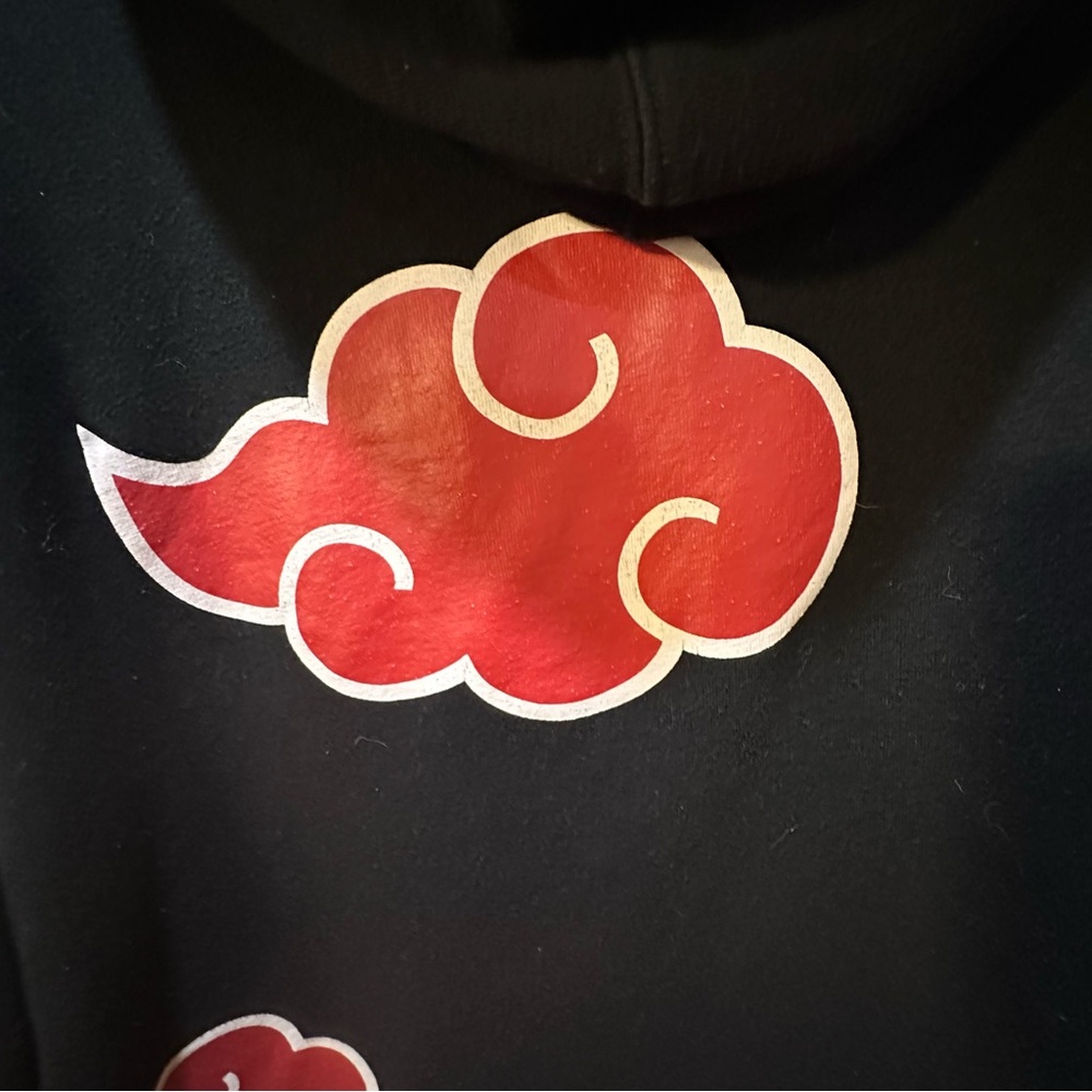 Vintage 2002 naruto viz akatsuki sasuke hoodie size XXL - Picture 7 of 10
